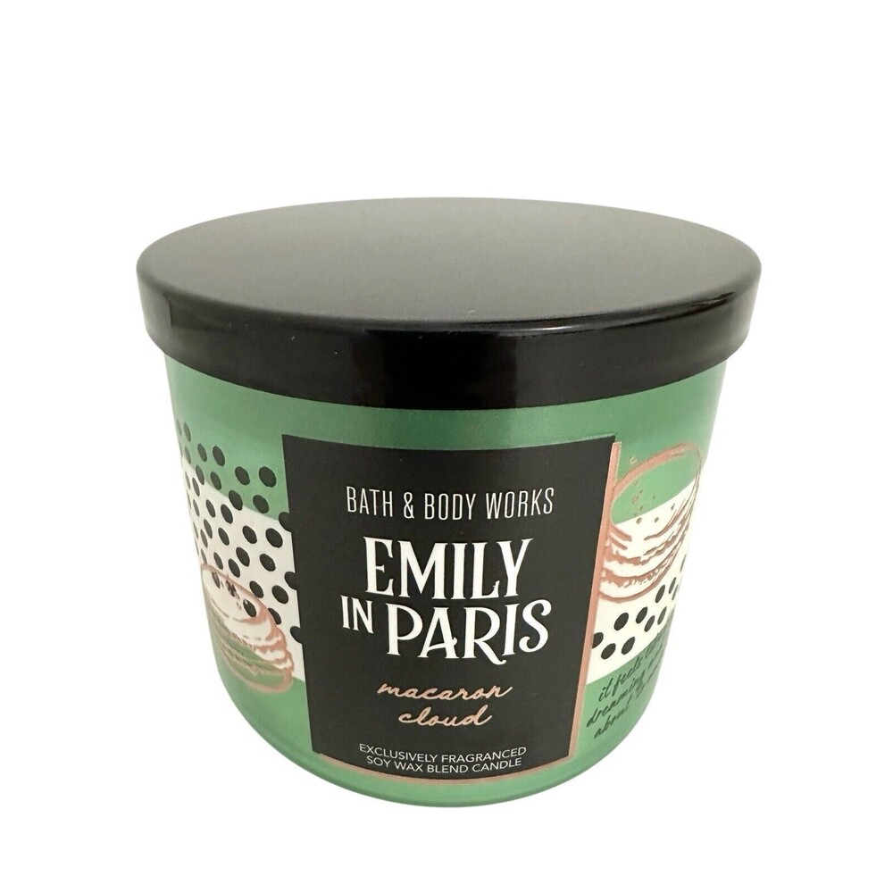 Bath & Body Works Emily In Paris MACARON CLOUD Candle Large 3-Wick 14.5 Oz - Picture 2 of 4